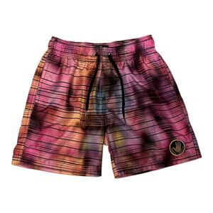 Body Glove Vapor Fall Sunset Maui Swim Trunks Orange Pink Black Small 30